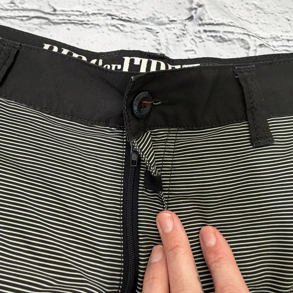 Ring of Fire Striped 2 toned Swim Trunks